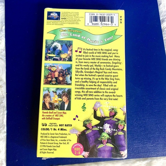 Wee Sing Wee Singdom: The Land of Music and Fun VHS, 1996 NEW!! FACTORY SEALED!! - Picture 2 of 6